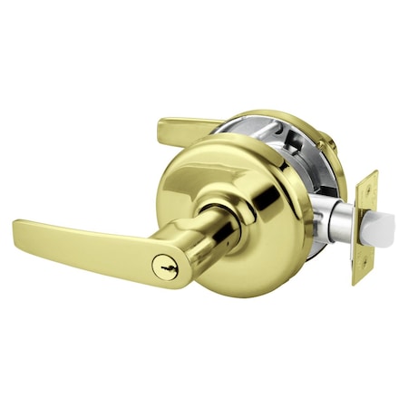 Corbin Russwin Grade 2 Entry or Office Cylindrical Lock, Armstrong Lever, Conventional Cylinder, Bright Brass Finis CL3861 AZD 605